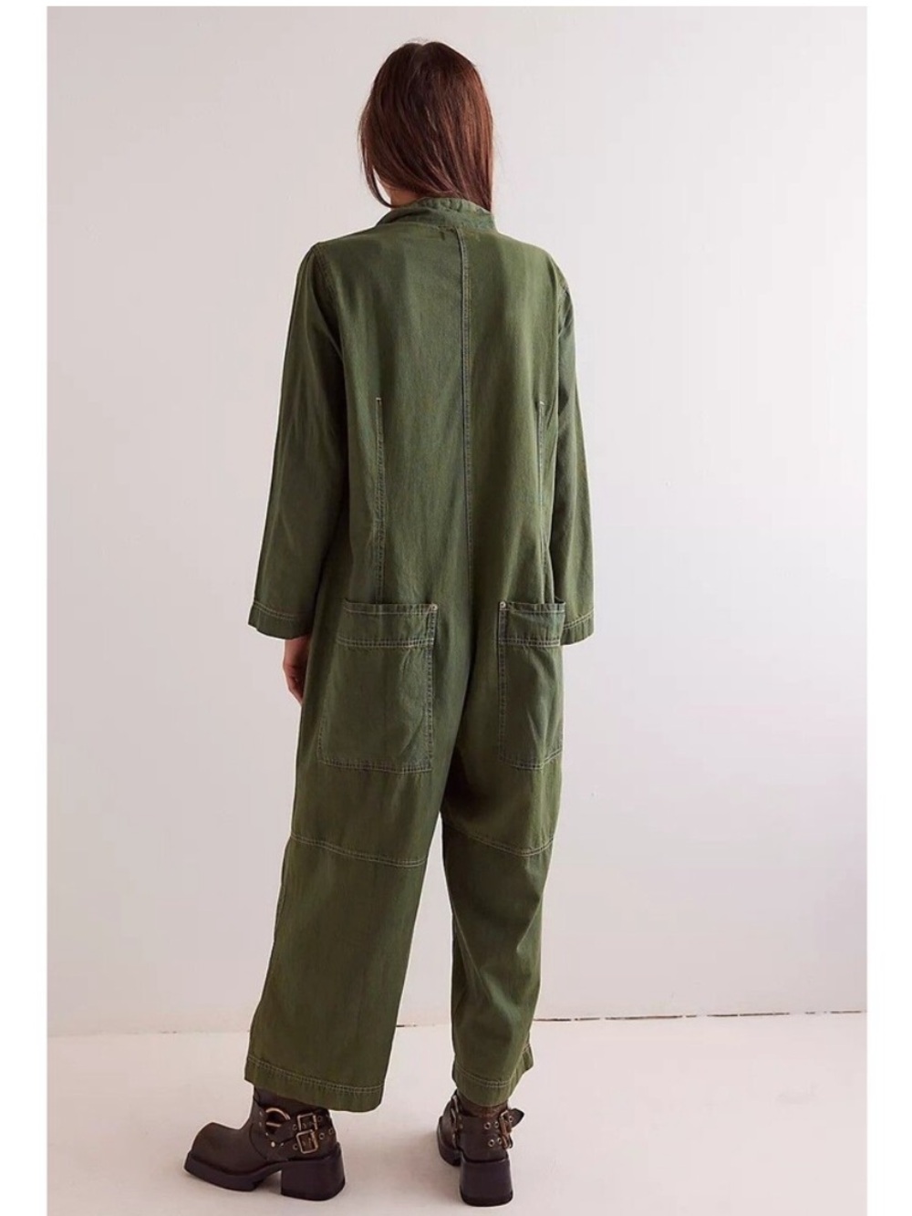 New Margarita Jumpsuit In Everglades Green Size  L - Picture 4 of 12